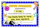 Super Swimmer Certificate Star