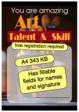 Art Talent and Skill Certificate