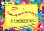 Sense of Humour Certificate